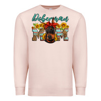 Pale Pink doberman mom Premium Sweatshirt - Artiststas