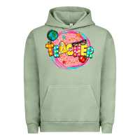 Pigment Oil Green teacher Urban Hoodie - NancyCooperArtShop