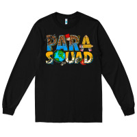 Black para squad Long Sleeve Tee - texasbilliewilder
