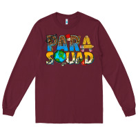 Burgundy para squad Long Sleeve Tee - texasbilliewilder