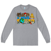 Heather Grey para squad Long Sleeve Tee - texasbilliewilder