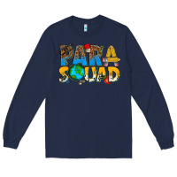 Navy para squad Long Sleeve Tee - texasbilliewilder