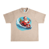French Oak surf happy santa Urban Heavy Tee - Unal Design