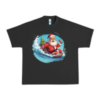 Pigment Black surf happy santa Urban Heavy Tee - Unal Design