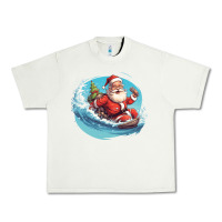 Pistachio surf happy santa Urban Heavy Tee - Unal Design