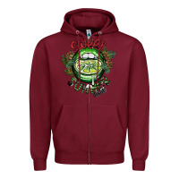 Burgundy sweet summer time Zipper Hoodie - SublimationCraftShop