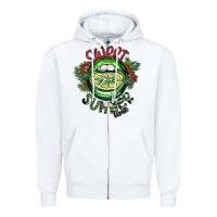 White sweet summer time Zipper Hoodie - SublimationCraftShop