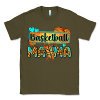 Army Green basketball mama with leopard Classic Tee - Zillion Design Studio