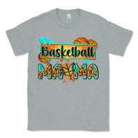 Heather Grey basketball mama with leopard Classic Tee - Zillion Design Studio