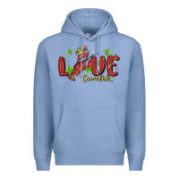 Colony Blue mardi gras love crawfish Premium Hoodie - MaliasSmallBusiness