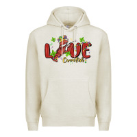 Oatmeal Heather mardi gras love crawfish Premium Hoodie - MaliasSmallBusiness