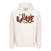 Pale Pink mardi gras love crawfish Premium Hoodie - MaliasSmallBusiness