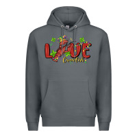 Rock mardi gras love crawfish Premium Hoodie - MaliasSmallBusiness