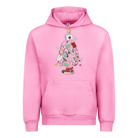 Fuchsia Pink nurse christmas tree Urban Hoodie - MaliasSmallBusiness