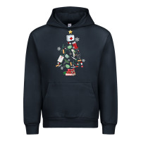 Navy nurse christmas tree Urban Hoodie - MaliasSmallBusiness