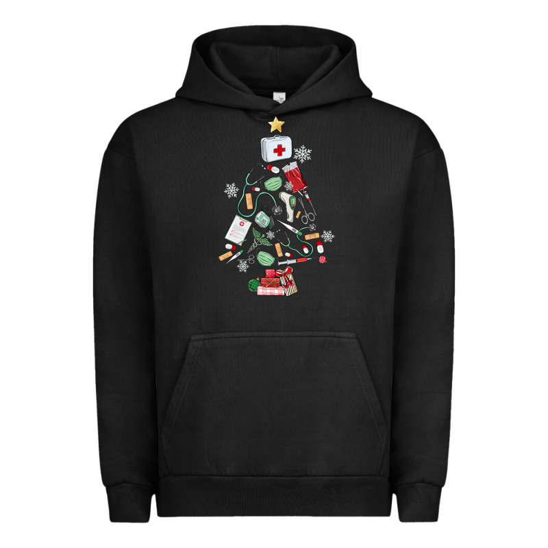 Nurse Christmas Tree Urban Hoodie by MaliasSmallBusiness | Teevron