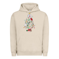 Pigment French Oak nurse christmas tree Urban Hoodie - MaliasSmallBusiness