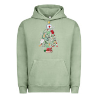 Pigment Oil Green nurse christmas tree Urban Hoodie - MaliasSmallBusiness