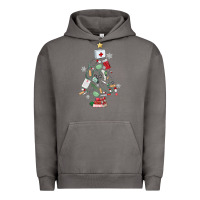 Pigment Tornado nurse christmas tree Urban Hoodie - MaliasSmallBusiness