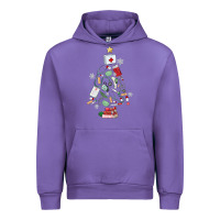 Tulip nurse christmas tree Urban Hoodie - MaliasSmallBusiness
