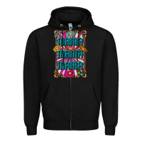 Black mama mama mama Zipper Hoodie - CowhideDigitalArt