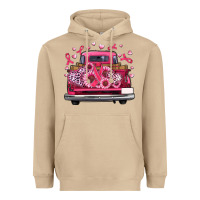 Mushroom breast cancer farm truck Heavyweight Hoodie - Artiststas