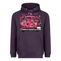 Plum breast cancer farm truck Heavyweight Hoodie - Artiststas