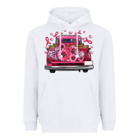 White breast cancer farm truck Heavyweight Hoodie - Artiststas