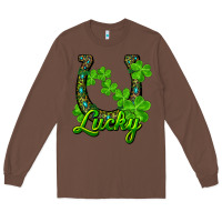 Chestnut lucky shamrock horseshoe Long Sleeve Tee - RanaPortraitStore