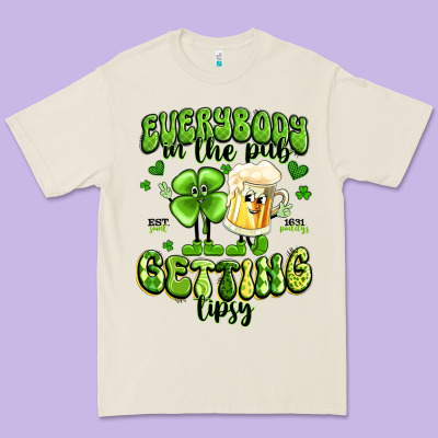 Everybody In The Pub Getting Tipsy Artiststas Premium Tee Designed By Artiststas