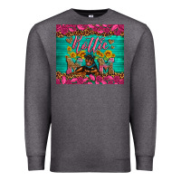 Charcoal Heather Rottie mom with roses Premium Sweatshirt - Artiststas