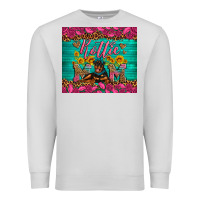 Dove Grey Rottie mom with roses Premium Sweatshirt - Artiststas