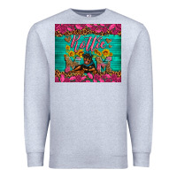Heather Grey Rottie mom with roses Premium Sweatshirt - Artiststas