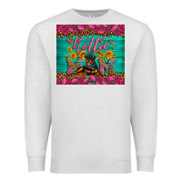 Oatmeal Heather Rottie mom with roses Premium Sweatshirt - Artiststas