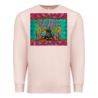 Pale Pink Rottie mom with roses Premium Sweatshirt - Artiststas