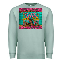 Seafoam Rottie mom with roses Premium Sweatshirt - Artiststas