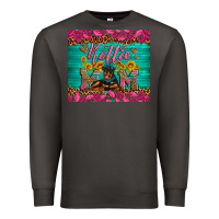 Smoke Rottie mom with roses Premium Sweatshirt - Artiststas