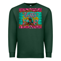 Sports Green Rottie mom with roses Premium Sweatshirt - Artiststas