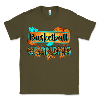 Army Green basketball grandma with leopard Classic Tee - Zillion Design Studio