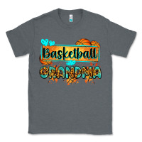 Charcoal Heather basketball grandma with leopard Classic Tee - Zillion Design Studio