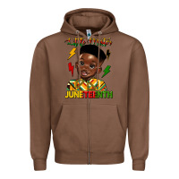 Chestnut little mister juneteenth Zipper Hoodie - HRA Design Shop