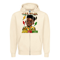 Sandshell little mister juneteenth Zipper Hoodie - HRA Design Shop