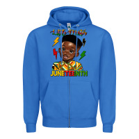 True Royal little mister juneteenth Zipper Hoodie - HRA Design Shop