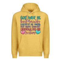 Antique Gold god made us best friend Premium Hoodie - MaliasSmallBusiness
