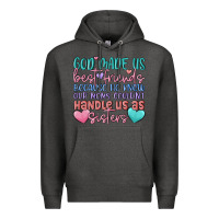 Charcoal Heather god made us best friend Premium Hoodie - MaliasSmallBusiness