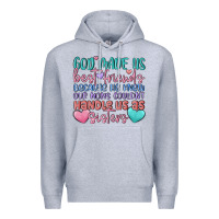 Heather Grey god made us best friend Premium Hoodie - MaliasSmallBusiness