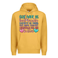 Mustard god made us best friend Premium Hoodie - MaliasSmallBusiness