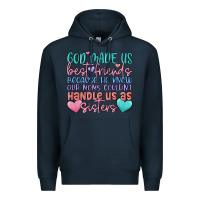 Navy god made us best friend Premium Hoodie - MaliasSmallBusiness