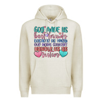 Oatmeal Heather god made us best friend Premium Hoodie - MaliasSmallBusiness