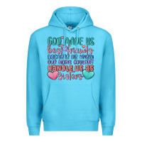 Ocean Blue god made us best friend Premium Hoodie - MaliasSmallBusiness